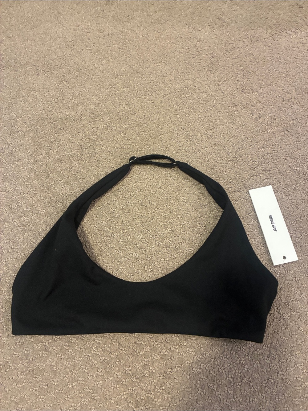 NWT Joah brown halter bra XS/S